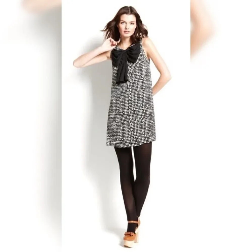 Ali Ro Black Clover Bow‎ Dress